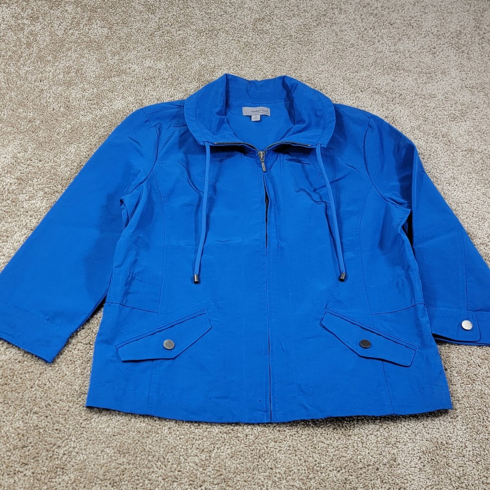New Amber Sun Collection Womens‎ Jacket Nordstrom Princess Blue Size Medium